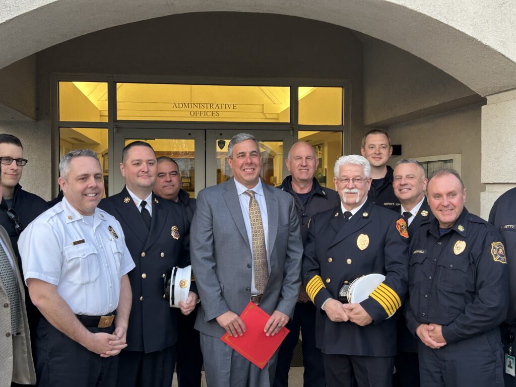 Plumstead swears in chief for new paid fire service